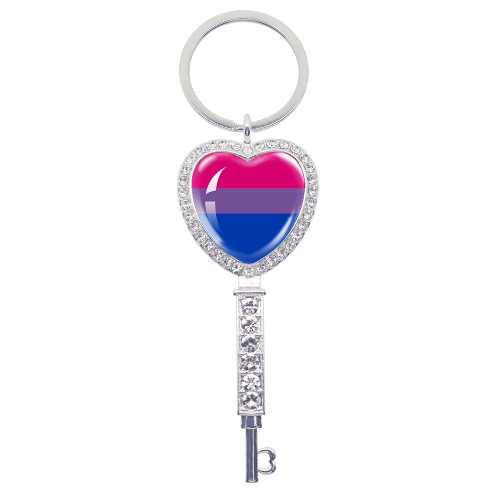 Wholesale LGBT Rainbow Love Metal Keychain